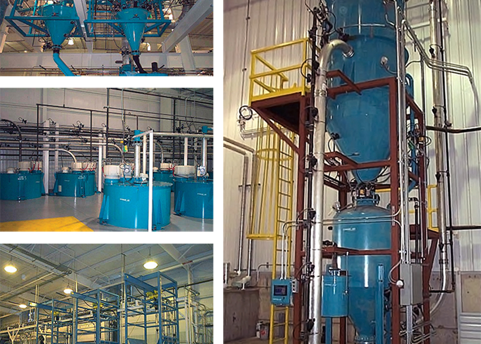 BulkBuster™ bulk bag unloading, dense phase pneumatic conveying and weighing of carbon black